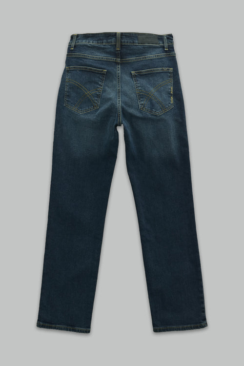Jeans Goga Regular Stretch Fit Lavado Oscuro 5 Bolsillos
