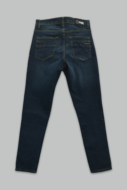 Jeans Goga & Co. Slim Fit Lavado Oscuro 5 Bolsillos