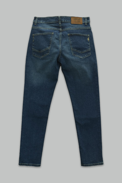 Jeans Goga Slim Fit Lavado Medio con Desgaste
