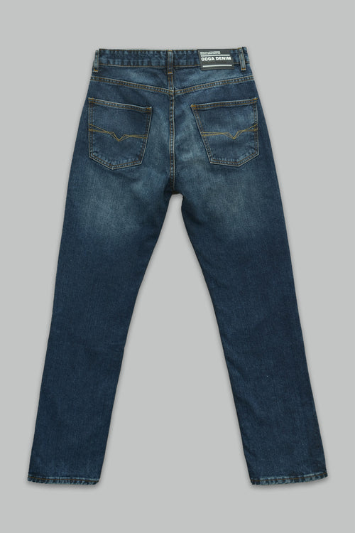 Jeans Goga & Co. Regular Fit Lavado Medio Azul 5 Bolsillos