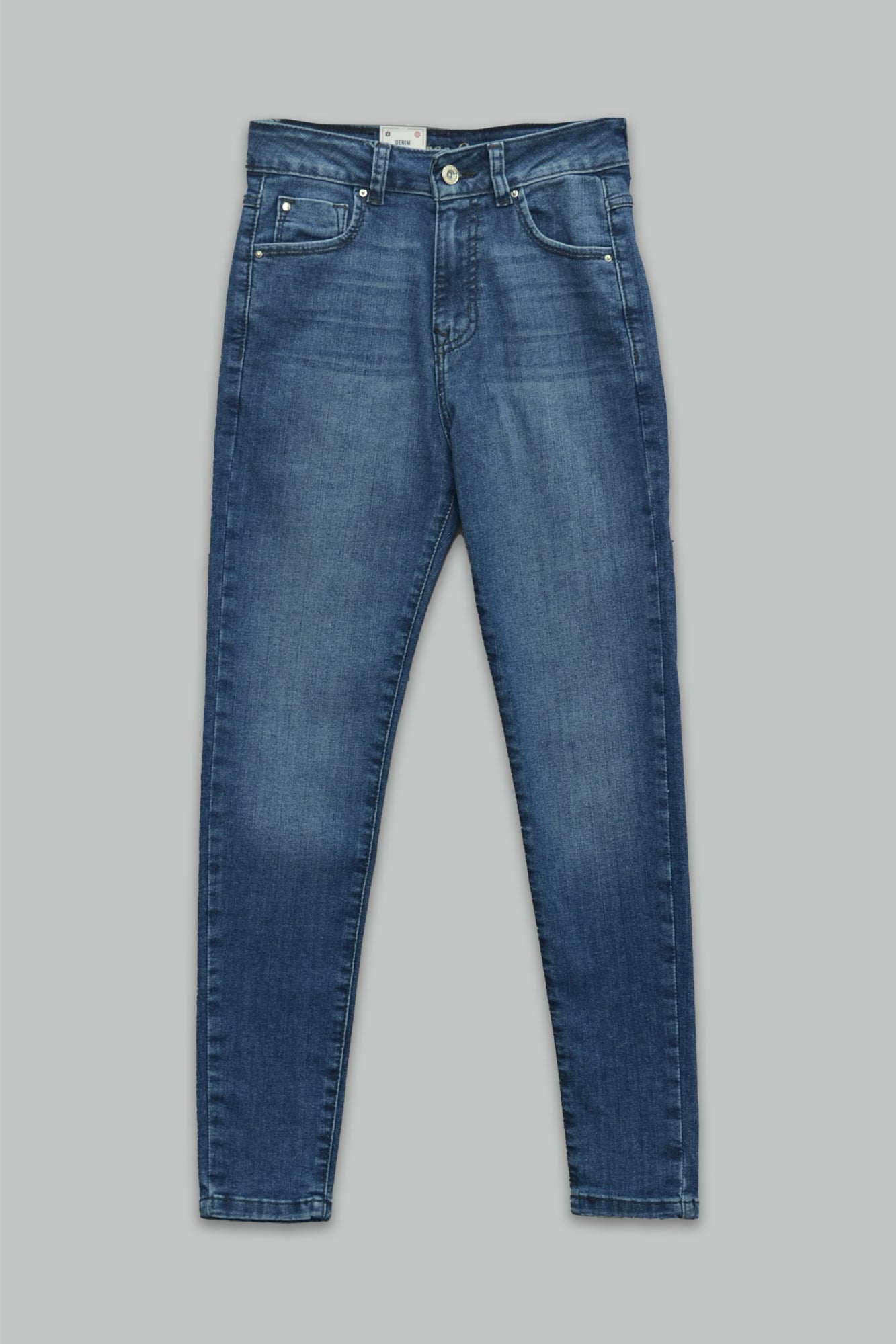 Pantalón skinny fit de mezclilla para mujer