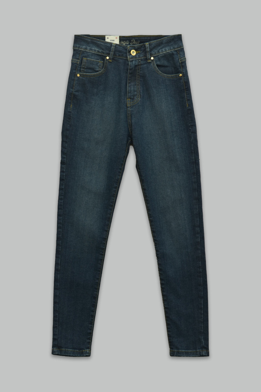 Pantalón skinny fit de mezclilla para mujer