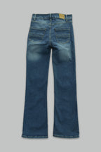 Jeans Mezclilla Stretch corte Acampanado de mezclilla para mujer