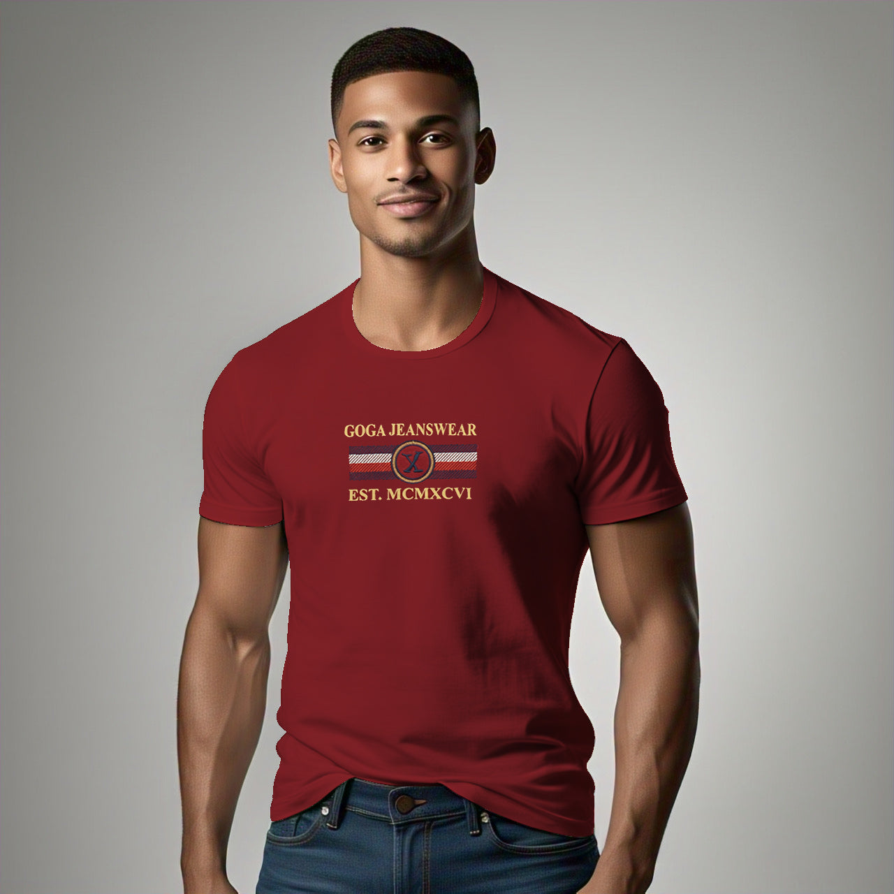 Playera  Bordada y Estampada para hombre.