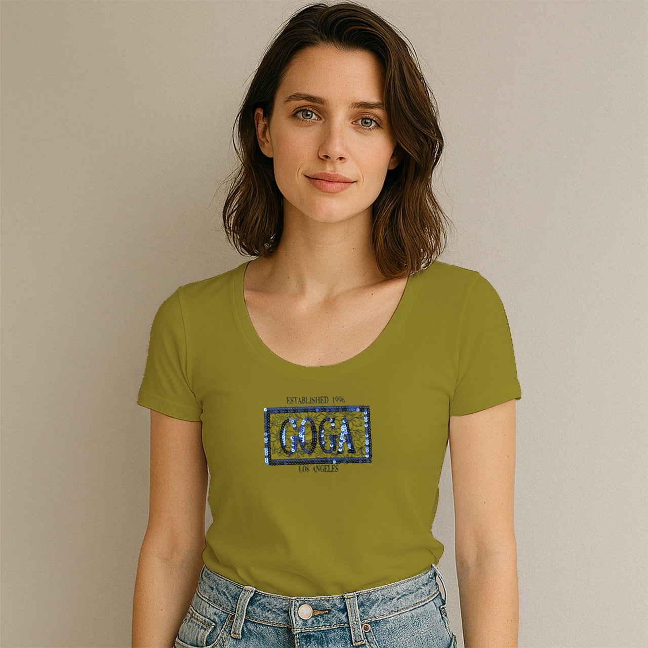 Playera Estampada/Lentejuela para mujer