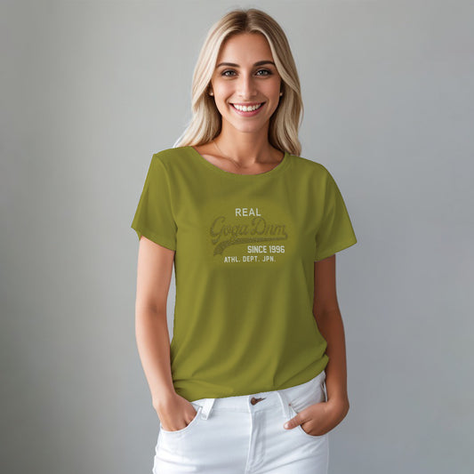 Playera de Brillos y Estampada para Mujer