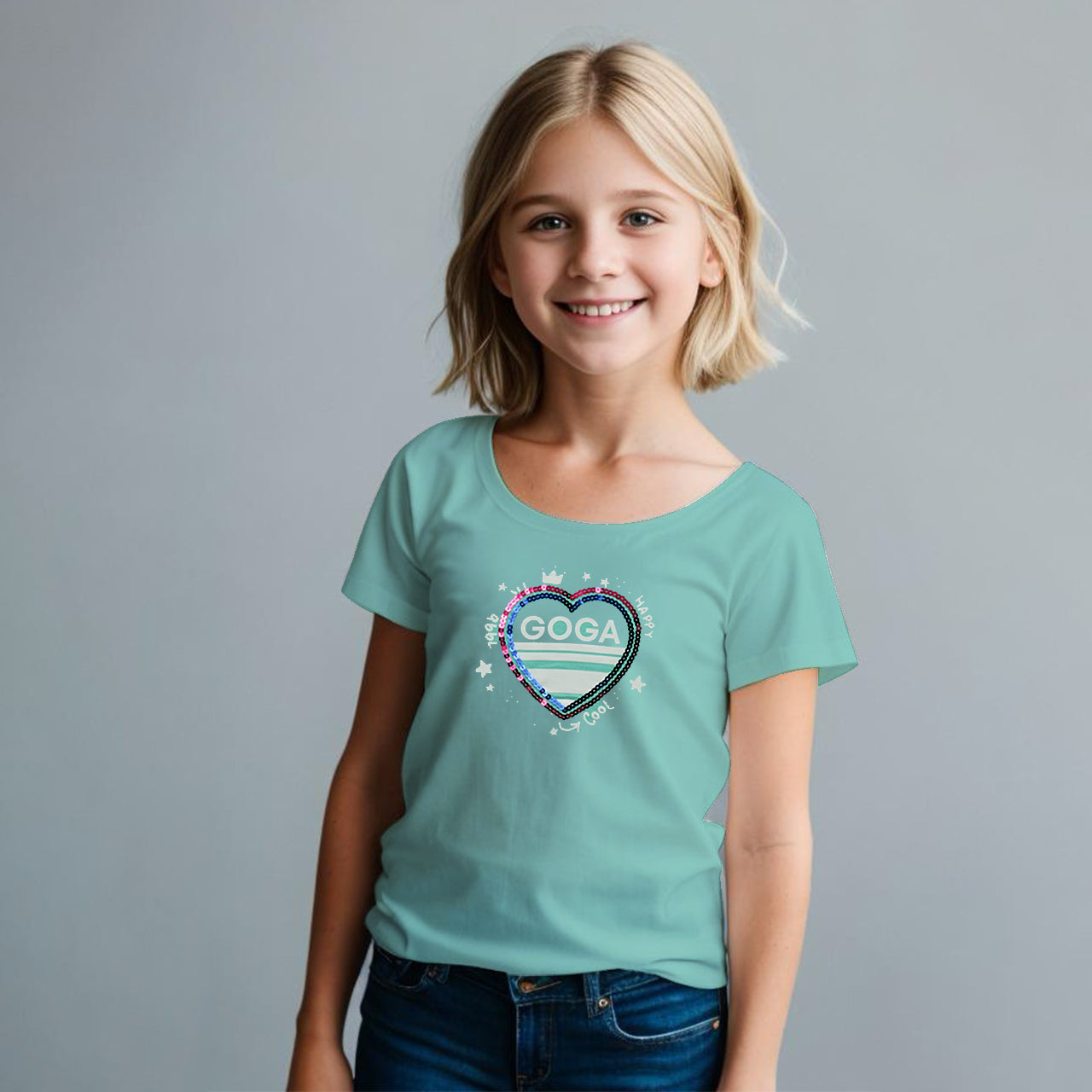 Playera Estampada con Lentejuela para niña