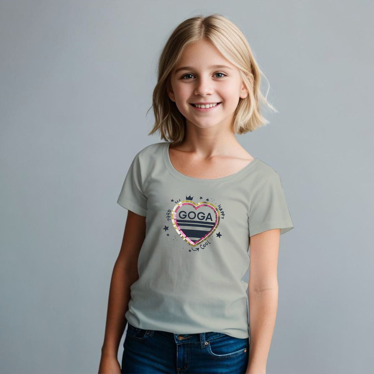 Playera Estampada con Lentejuela para niña