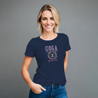 Playera de Pedrerí­a y Estampada para Mujer