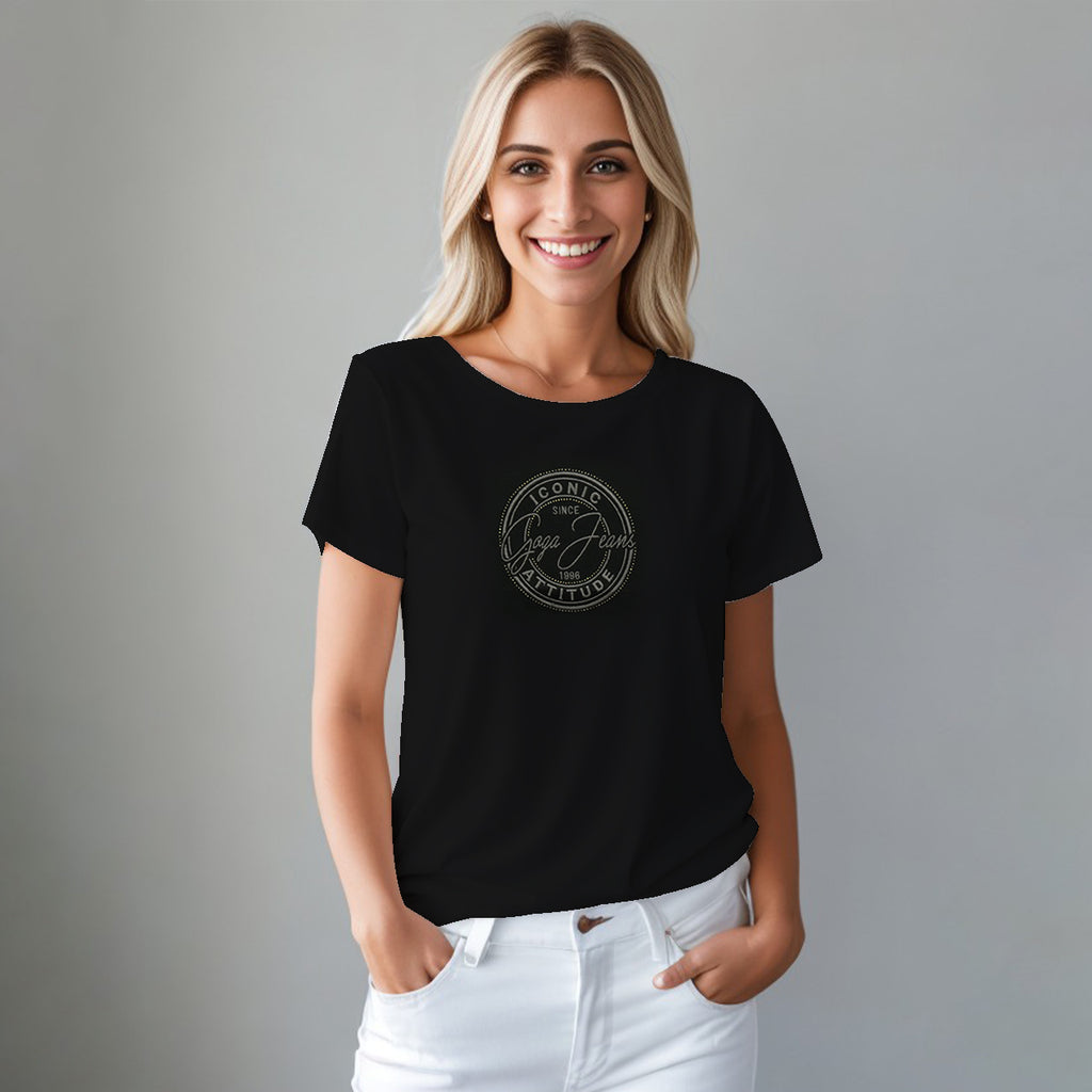 Playera  con Pedrerí­a/Bordada para mujer