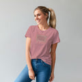 Playera de Pedrerí­a y Estampada para Mujer