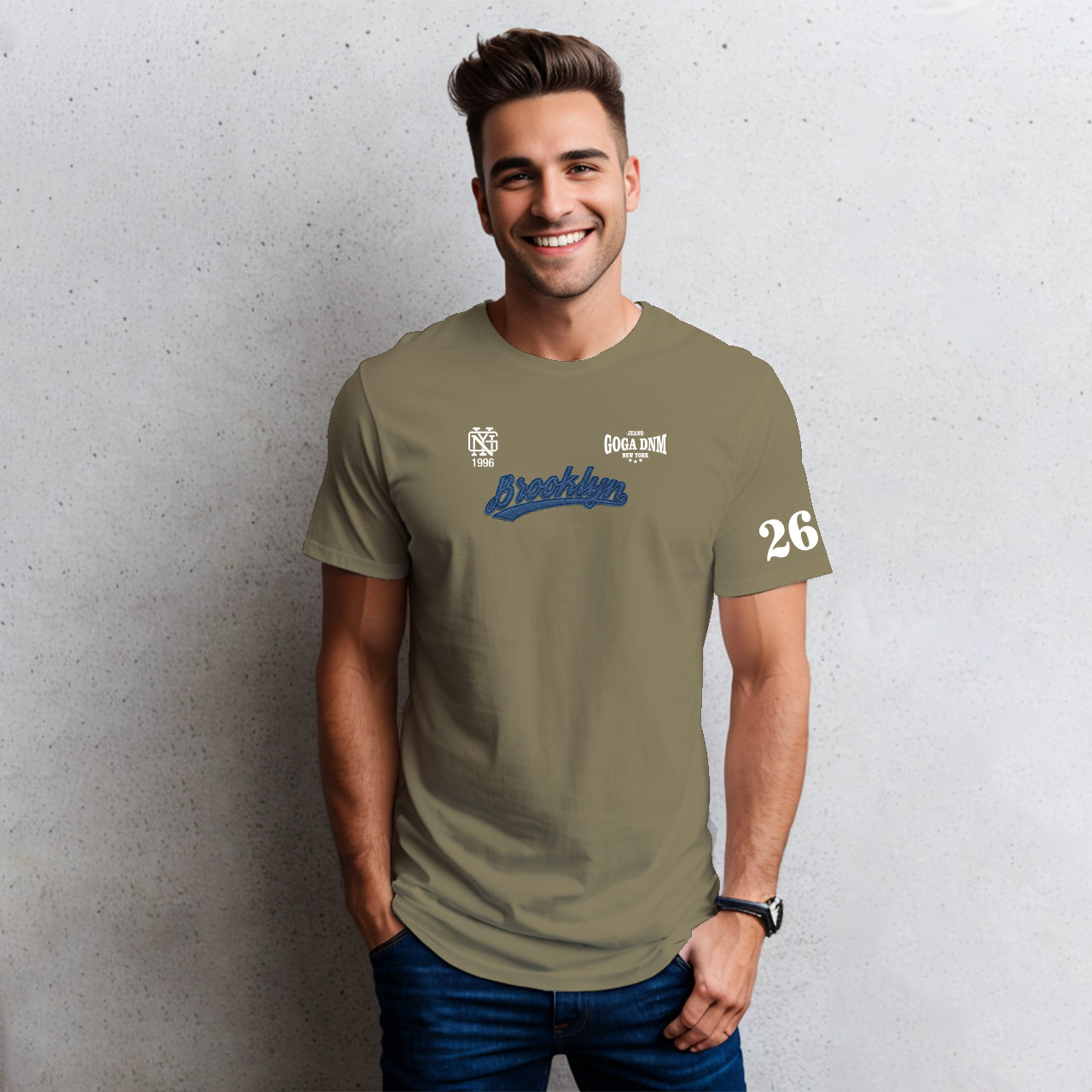 Playera  Bordada y Estampada para hombre.