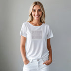 Playera con Pedrerí­a para mujer.