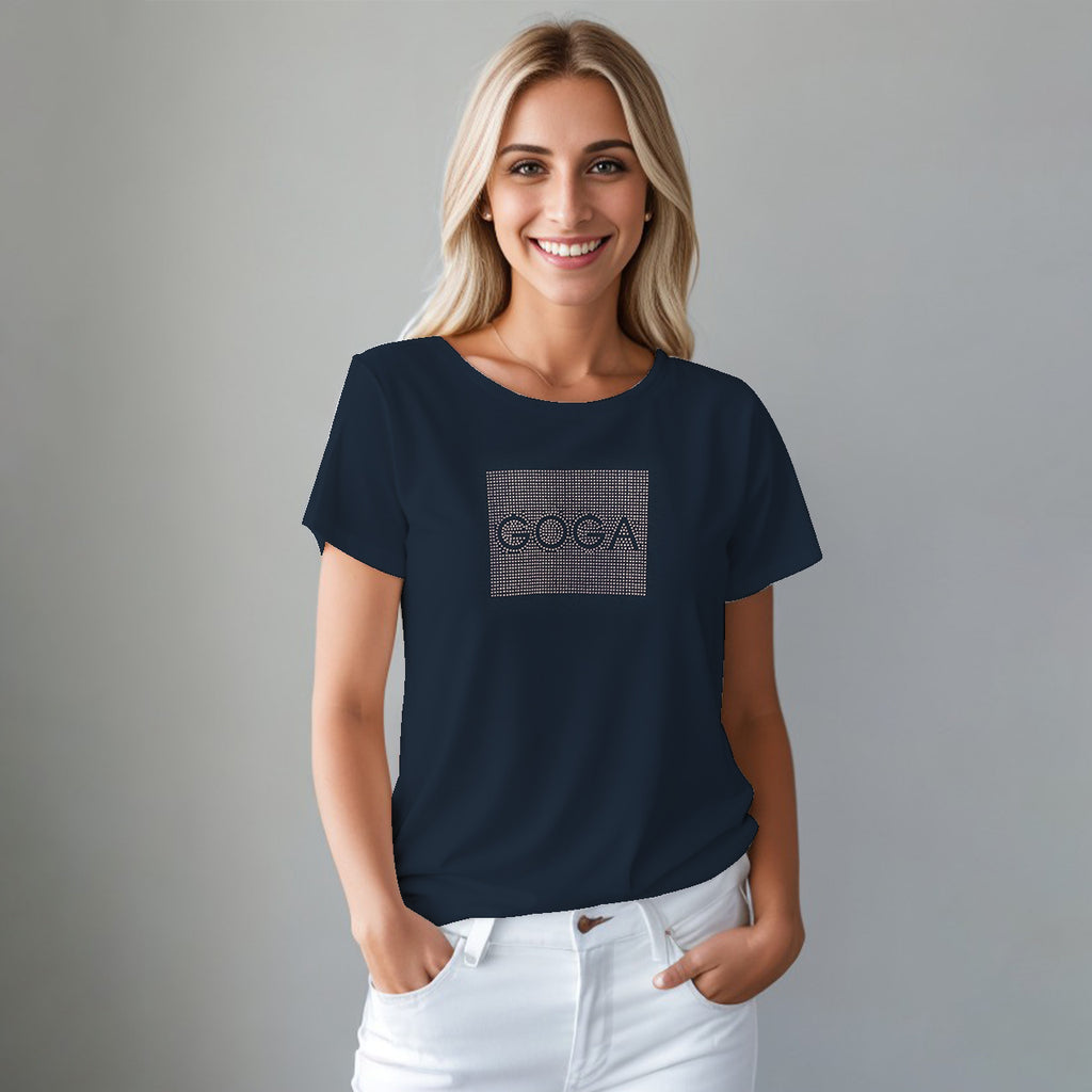 Playera con Pedrerí­a para mujer.