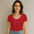Playera con Pedrerí­a para mujer.