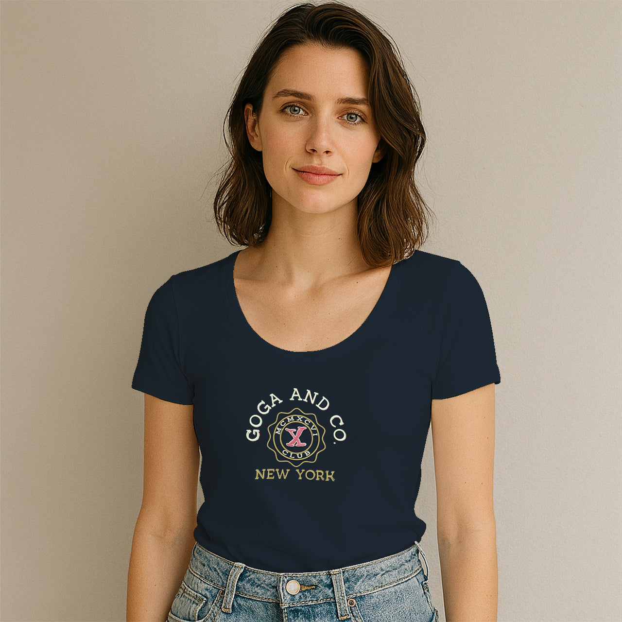 Playera Estampada/Bordada para mujer