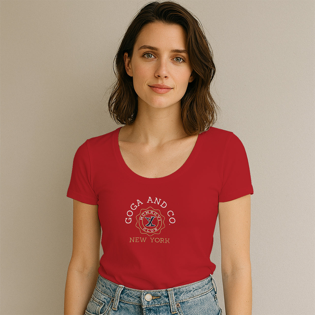 Playera Estampada/Bordada para mujer