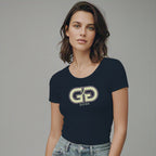 Playera de Pedrerí­a y Estampada para Mujer