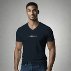 Playera Bordada para hombre Cuello en V