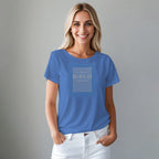 Playera de Pedrerí­a y Estampada para Mujer