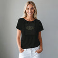 Playera de Pedrerí­a y Estampada para Mujer