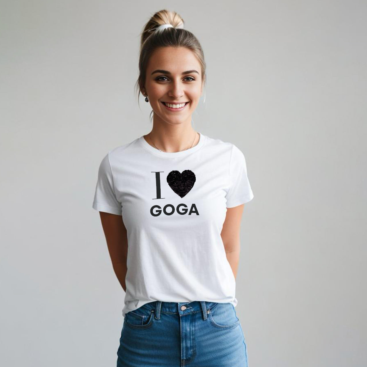 Playera Estampada/Lentejuela para mujer