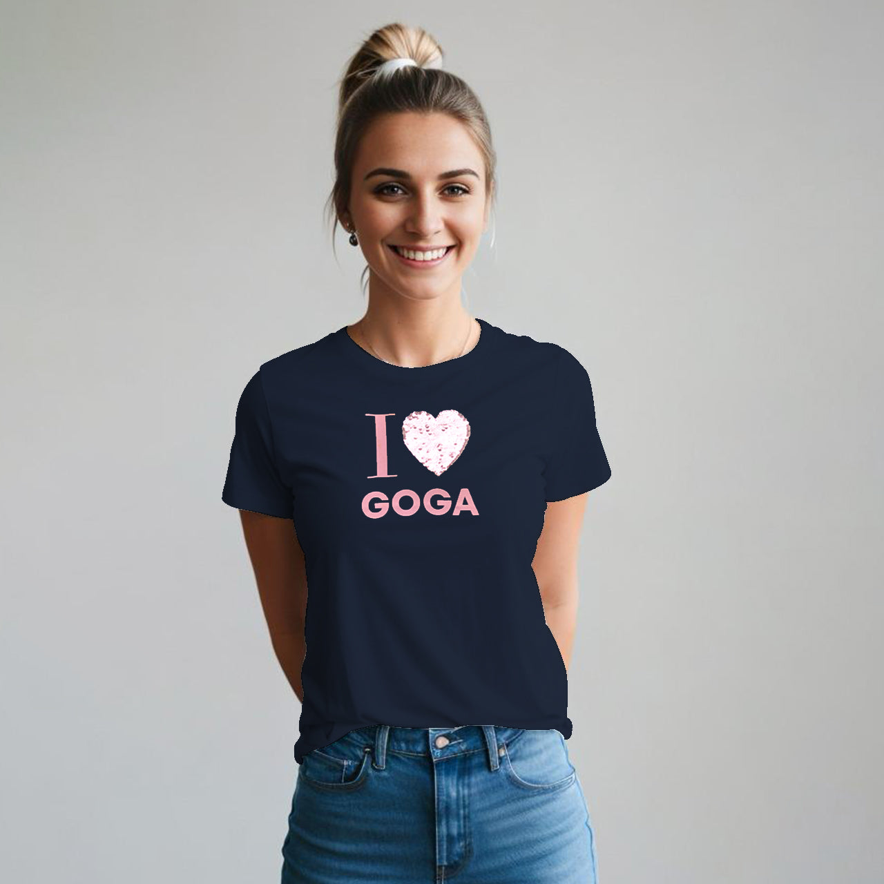 Playera Estampada/Lentejuela para mujer