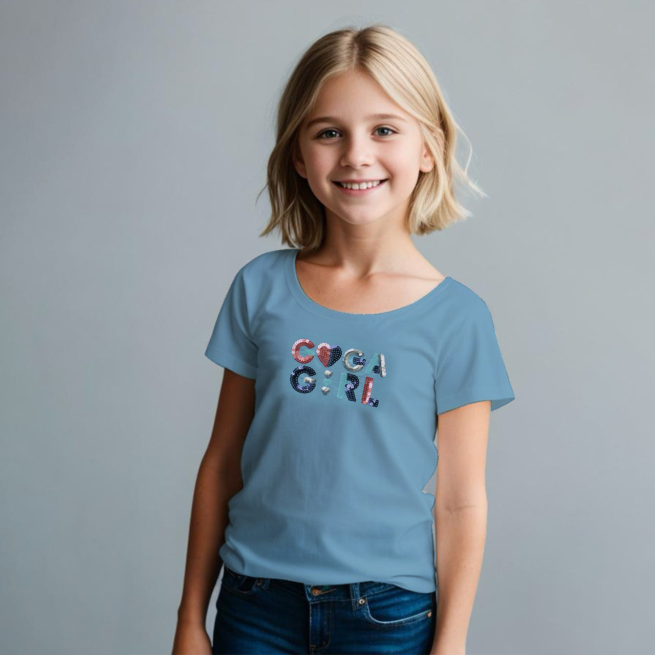 Playera con Lentejuela para niña