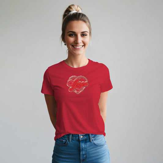 Playera con Lentejuela y Bordado para mujer.