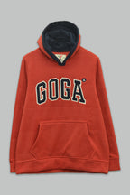 Sudadera polar para hombre, bordada con manga larga, capucha ajustable, bolsas frontales.