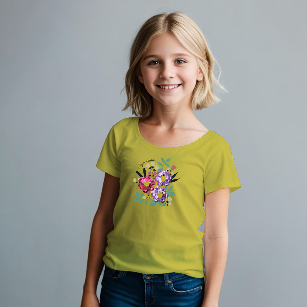 Playera Estampada con Lentejuela para niña