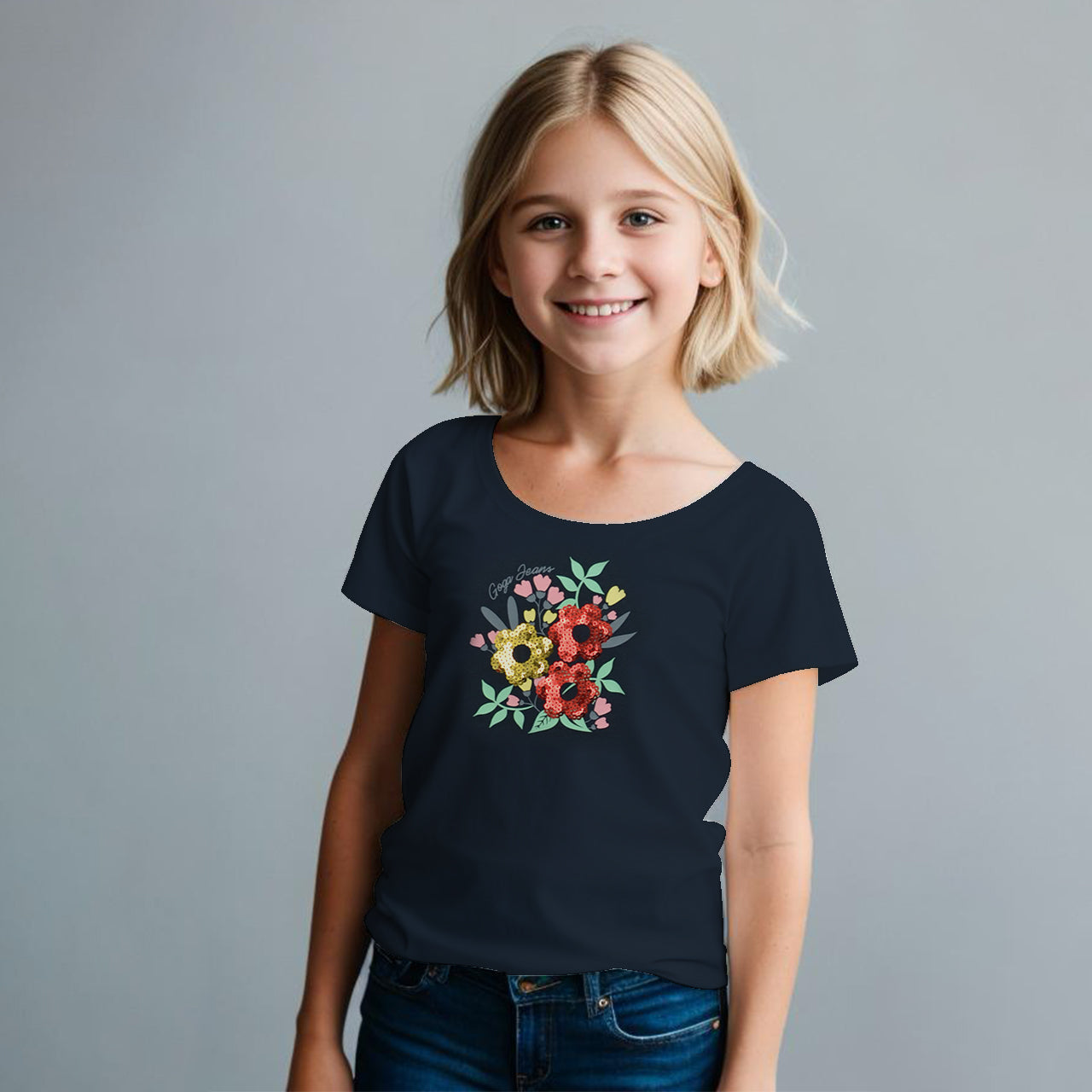 Playera Estampada con Lentejuela para niña