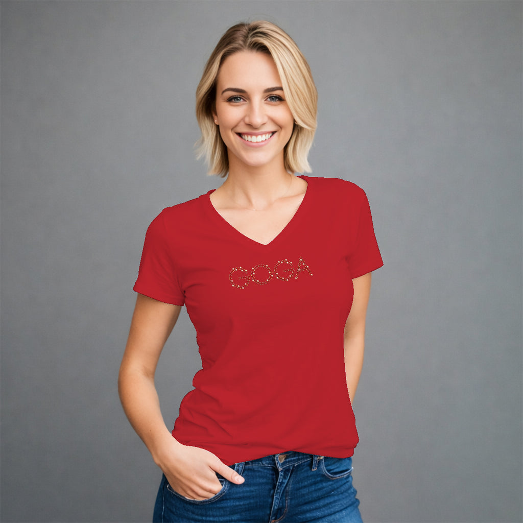 Playera con Pedrerí­a para mujer.