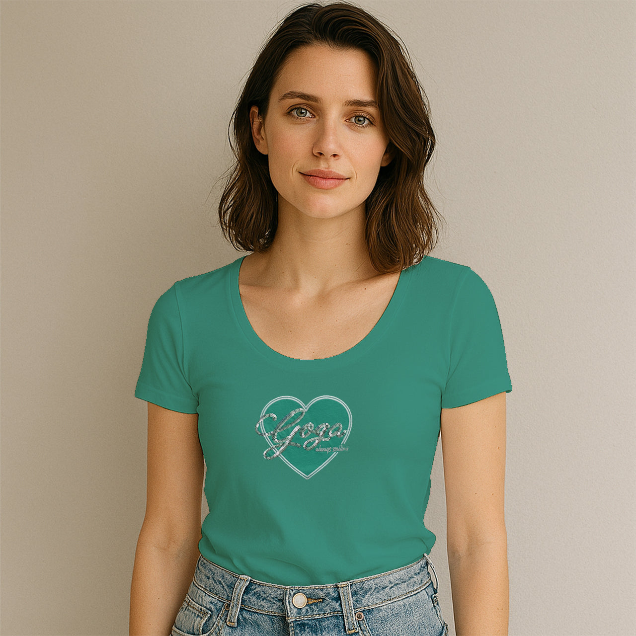 Playera con Lentejuela y Bordado para mujer
