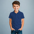 Playera Bordada Tipo Polo para niño
