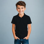 Playera Bordada Tipo Polo para niño