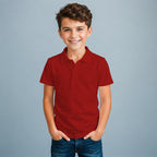 Playera Bordada Tipo Polo para niño