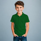 Playera Bordada Tipo Polo para niño