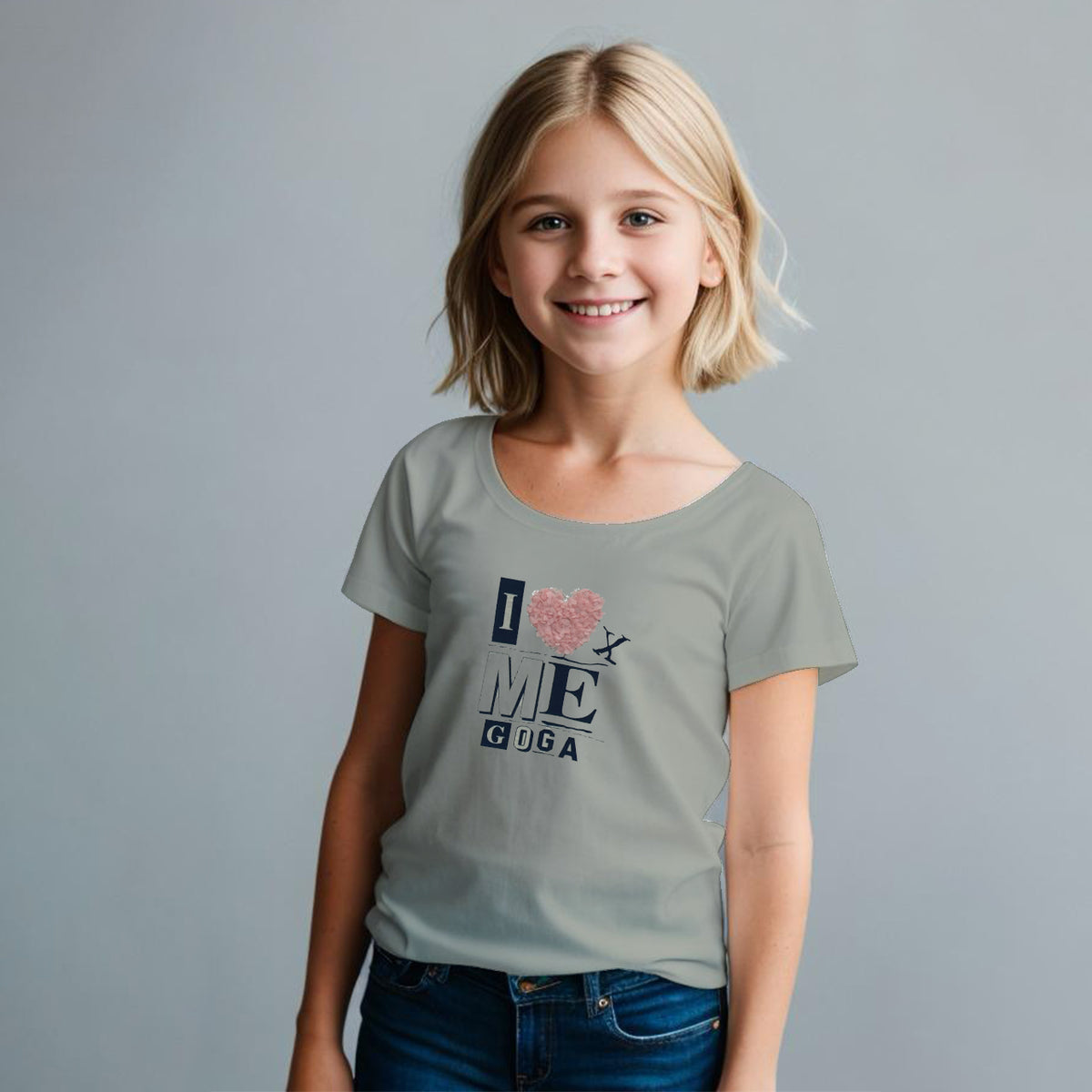 Playera Estampada con Detalle para niña