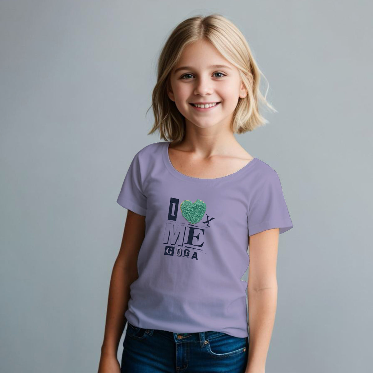 Playera Estampada con Detalle para niña