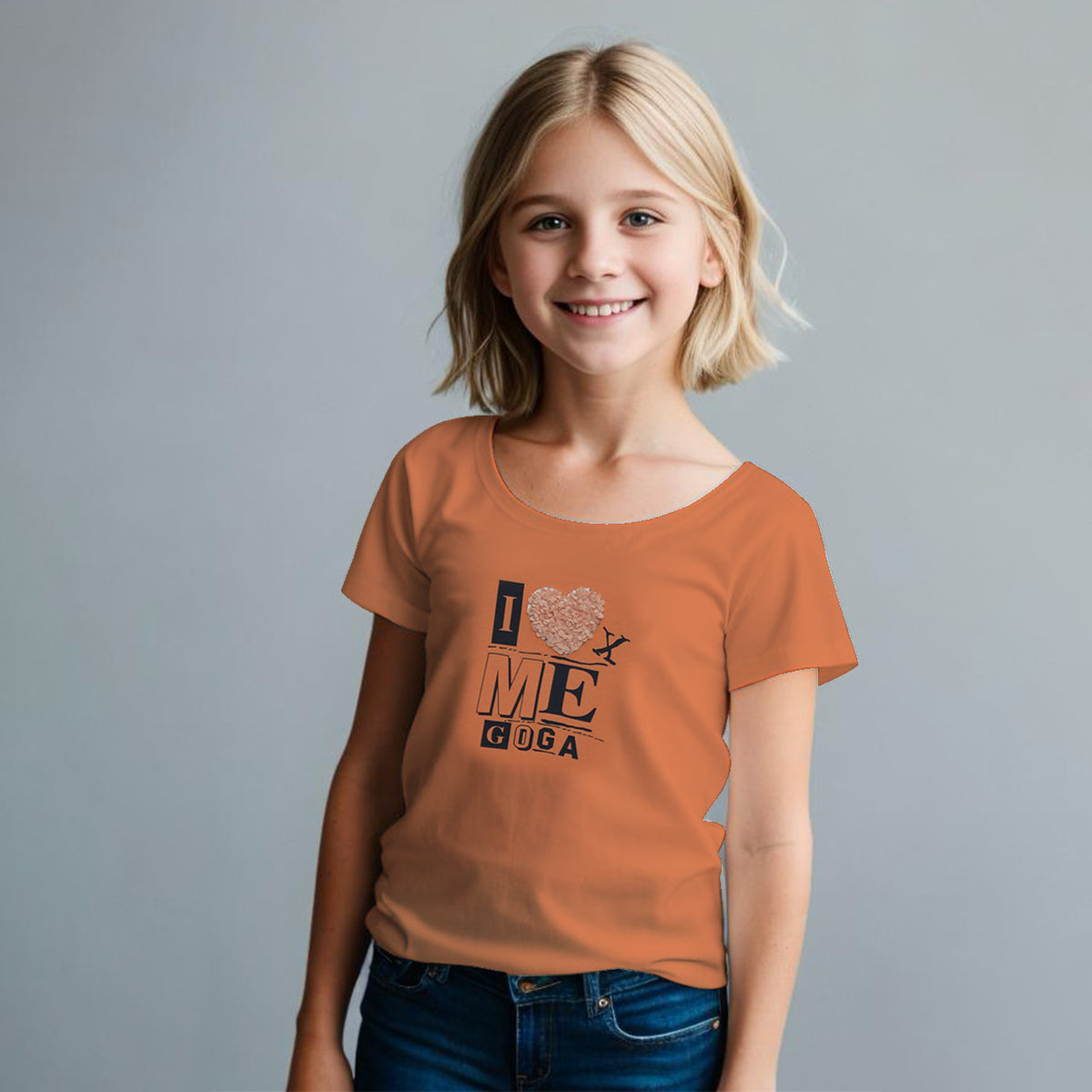 Playera Estampada con Detalle para niña
