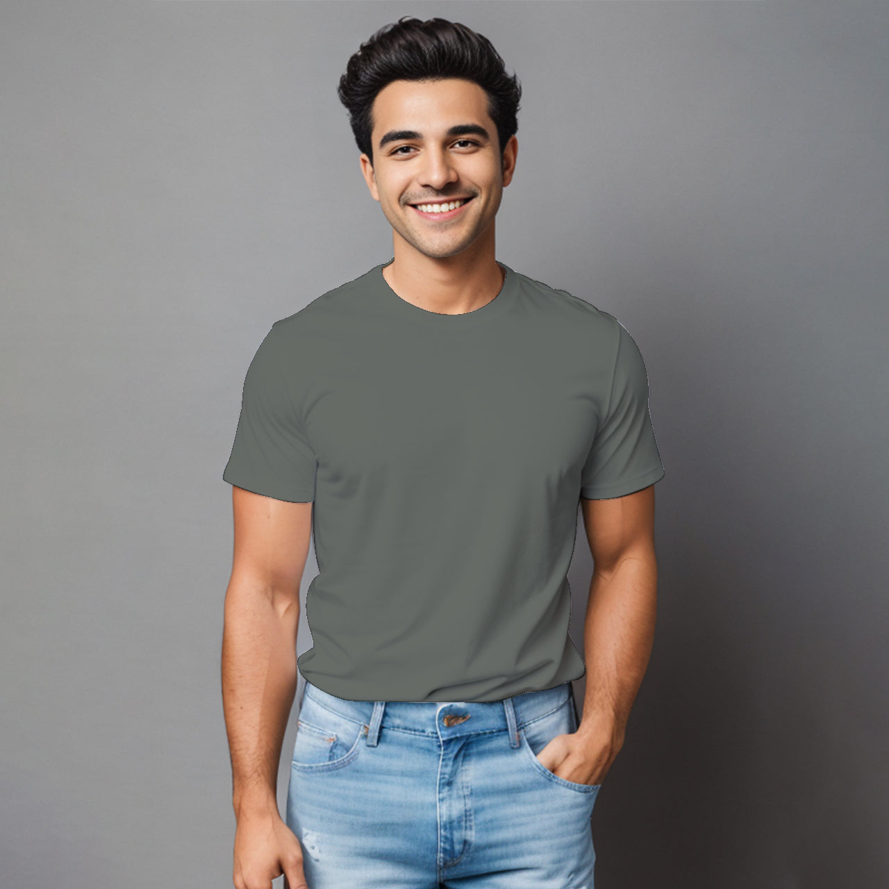 Playera  Básica lisa para hombre.