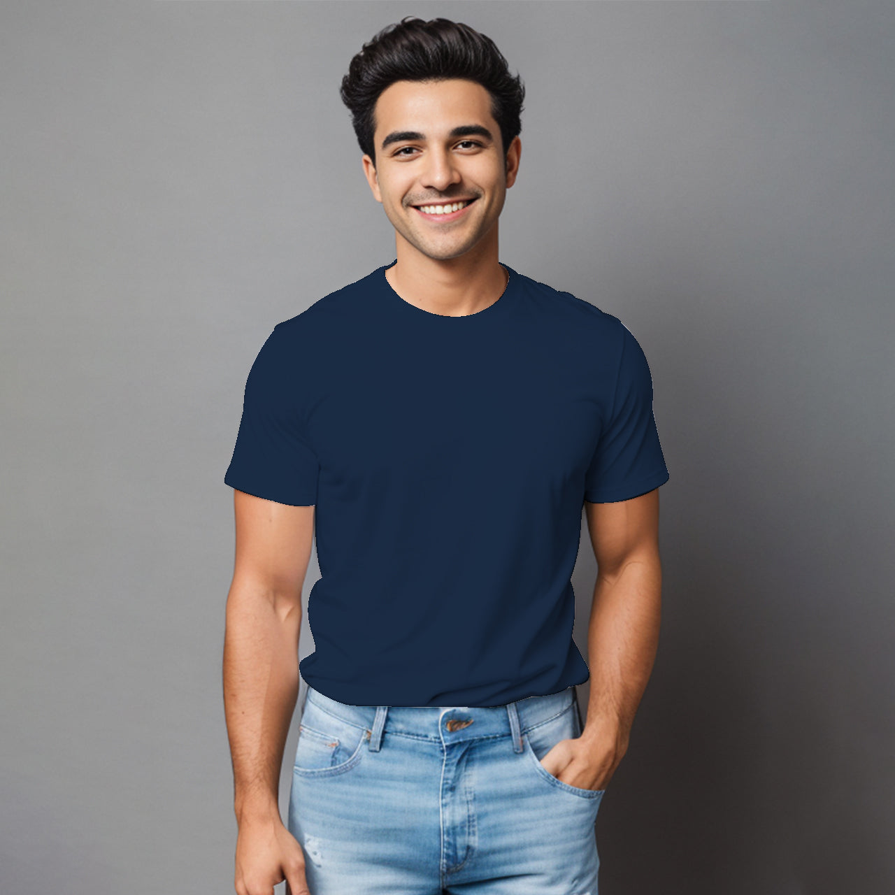 Playera  Básica lisa para hombre.
