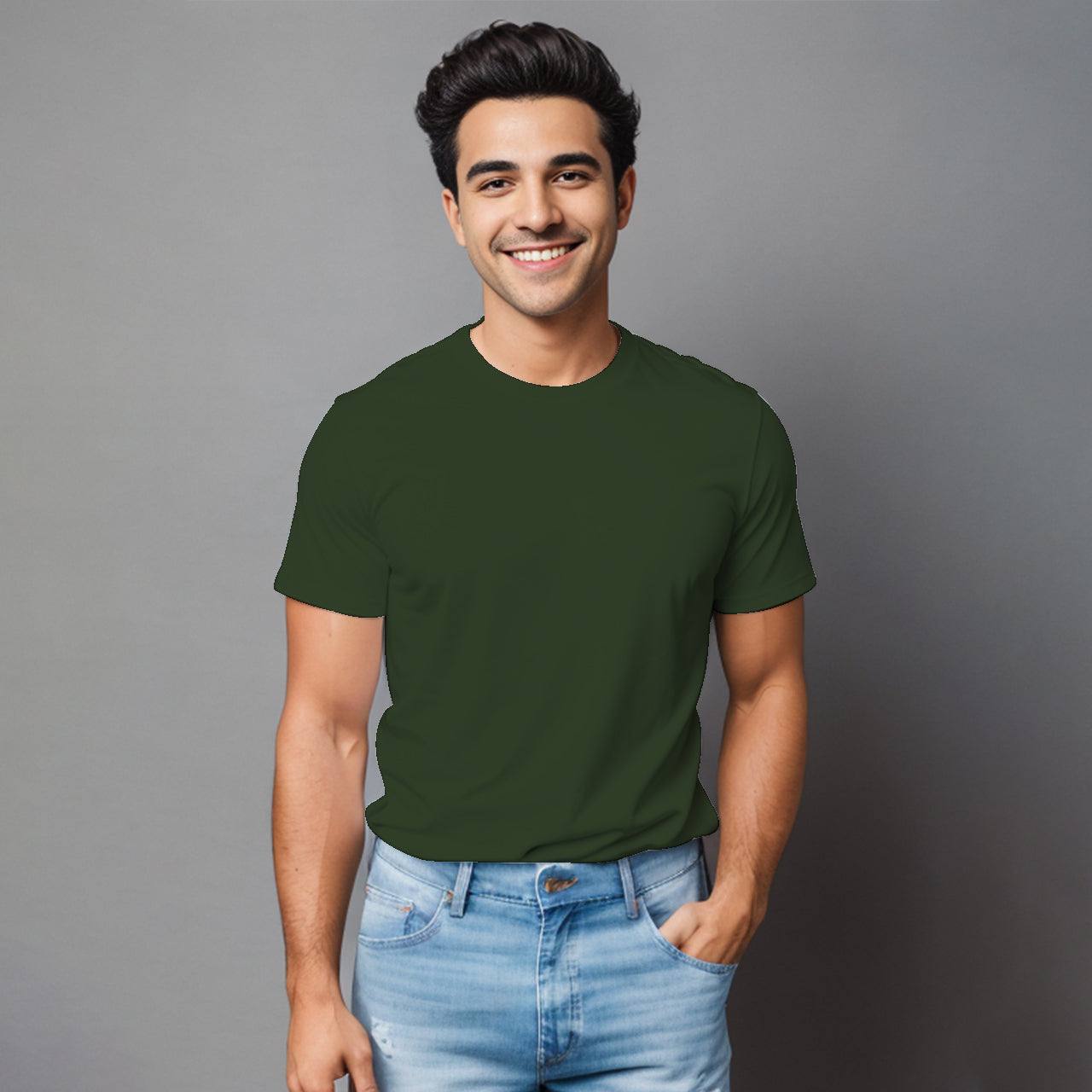 Playera  Básica lisa para hombre.
