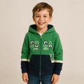 Sudadera Polar Goga Athl. Dept. Bicolor Capucha Cierre Frontal