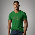Playera Goga Denim Jeans Bordada Varsity Manga Corta