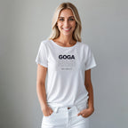Playera de Pedrería y Estampada para Mujer