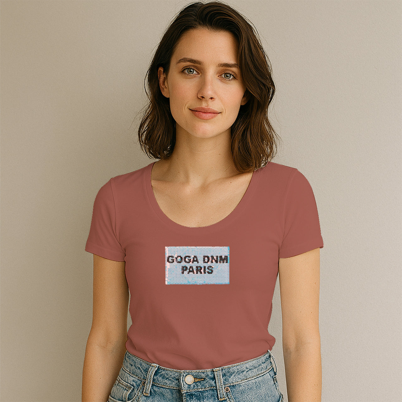 Playera con Lentejuela para mujer.