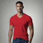 Playera Básica para hombre Cuello en V.