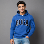 Sudadera Felpa Básica para hombre, bordada con manga larga, bolsas frontales.